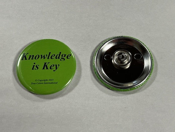"Knowledge is Key" Clothing Magnet Pin (Green)